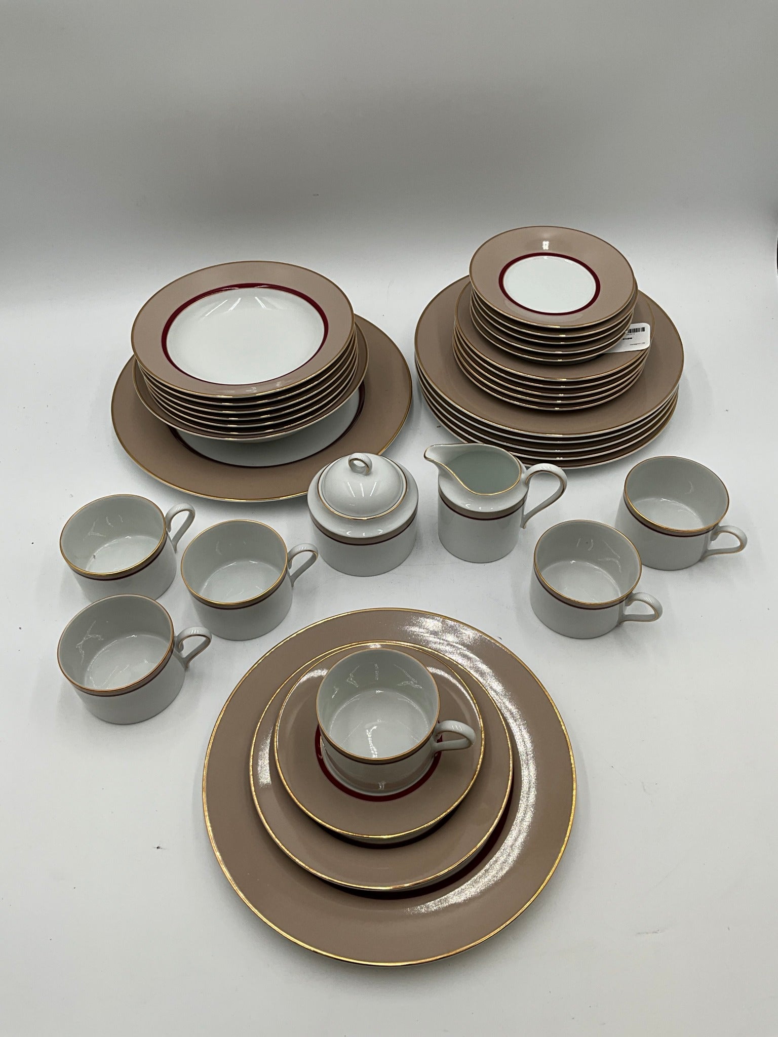 Mikasa Grandeer Taupe Serving Set of 6